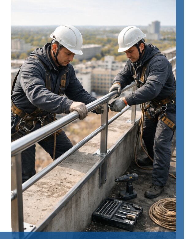 Монтаж перил на высоте в Пугачёве от 2540 р. | ВЫСОТНИК-Пгч