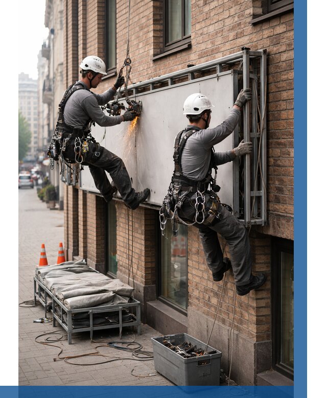 Демонтаж рекламной вывески в Пугачёве от 6604 р. | ВЫСОТНИК-Пгч