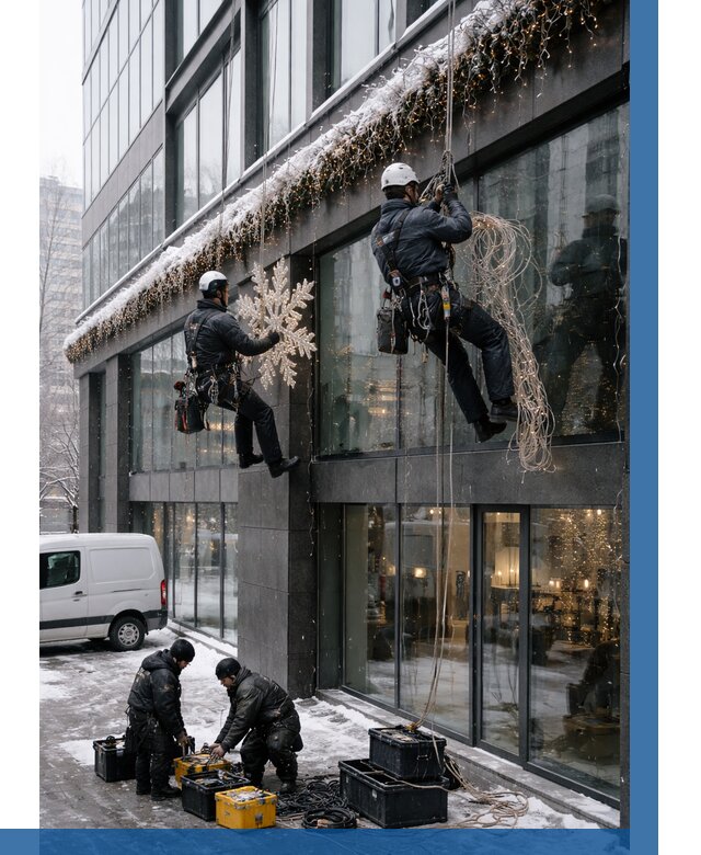 Демонтаж новогоднего оформления в Пугачёве от 5588 р. | ВЫСОТНИК-Пгч