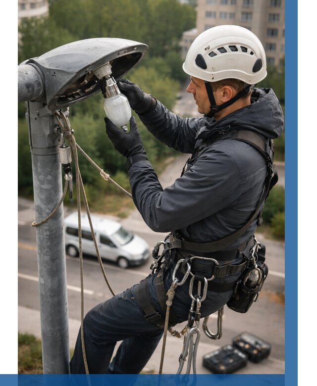 Замена ламп на высоте в Пугачёве от 2540 р. | ВЫСОТНИК-Пгч