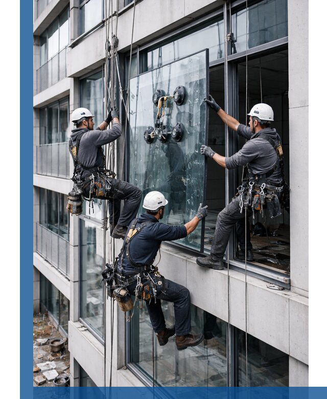 Фасадное остекление и монтаж витражей зданий в Пугачёве под ключ