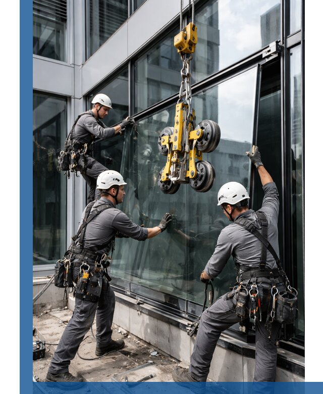 Структурное остекление фасадов в Пугачёве монтаж и обслуживание