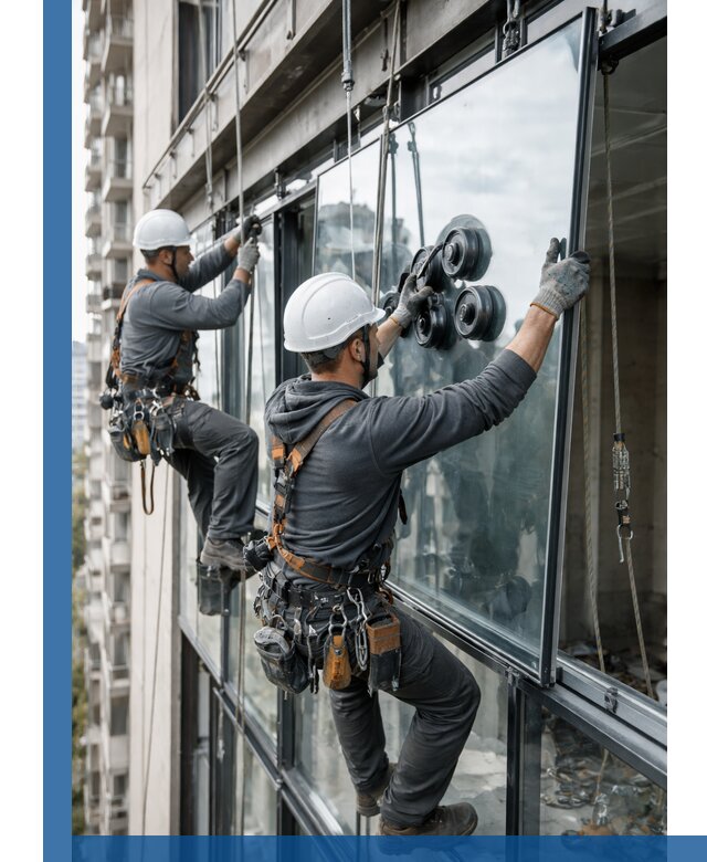 Витражное остекление фасадов и лоджий в Пугачёве под ключ