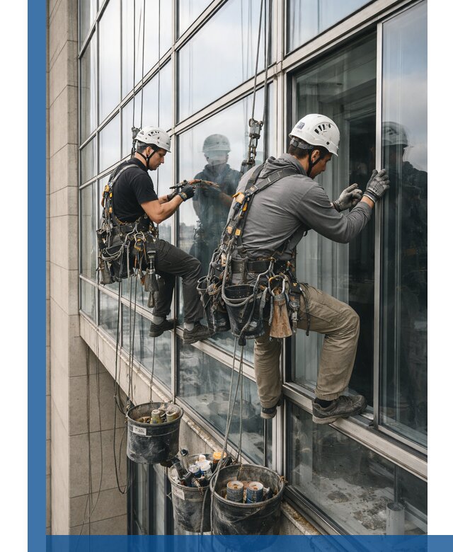 Ремонт витражных конструкций и фасадного остекления в Пугачёве