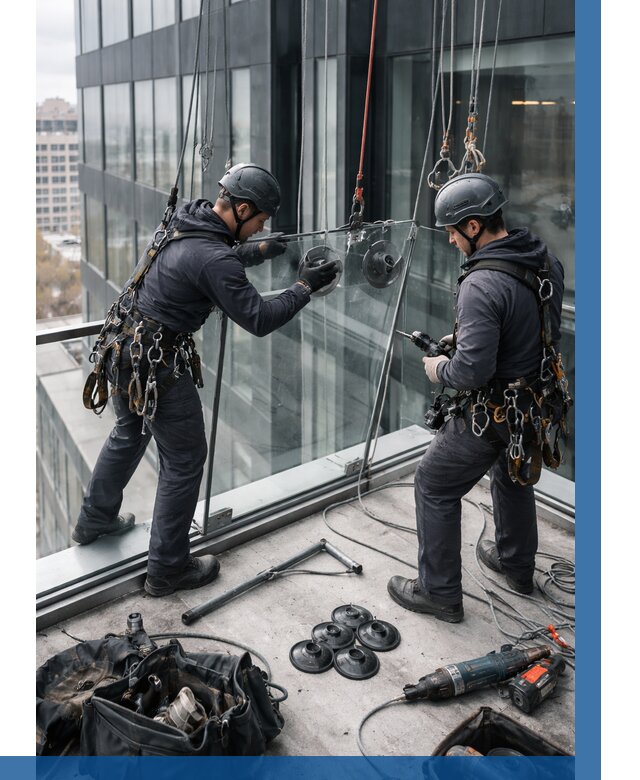 Монтаж стеклянных ограждений в Пугачёве от 2540 р. | ВЫСОТНИК-Пгч