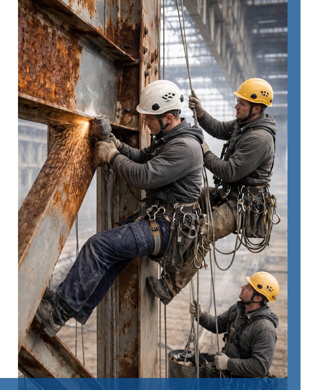 Зачистка металла от ржавчины в Пугачёве от 356 р. | ВЫСОТНИК-Пгч