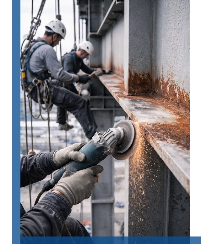 Зачистка металла от ржавчины и подготовка поверхностей в Пугачёве