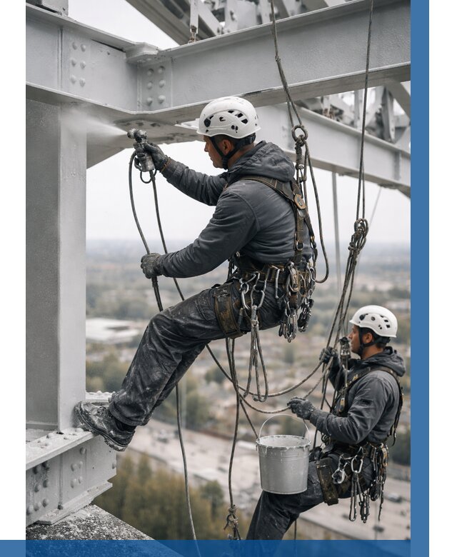 Покраска металлоконструкций на высоте в Пугачёве 356 р |ВЫСОТНИК-Пгч