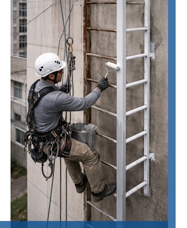 Покраска пожарных лестниц в Пугачёве от 4572 р. | ВЫСОТНИК-Пгч