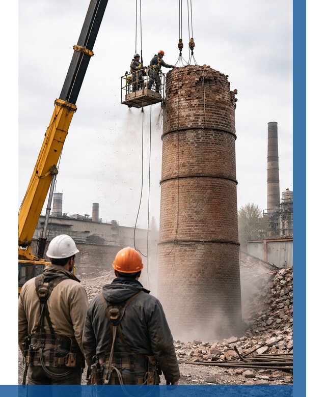 Демонтаж дымовой трубы в Пугачёве от 91440 р. | ВЫСОТНИК-Пгч, смета