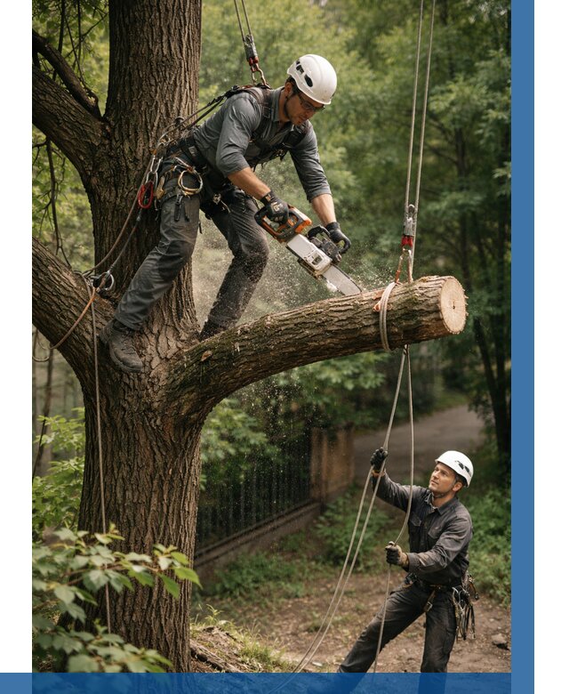 Спил деревьев альпинистами в Пугачёве от 8128 р. | ВЫСОТНИК-Пгч