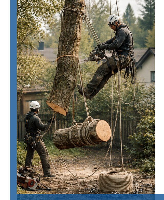 Валка деревьев частями в Пугачёве, безопасно и аккуратно