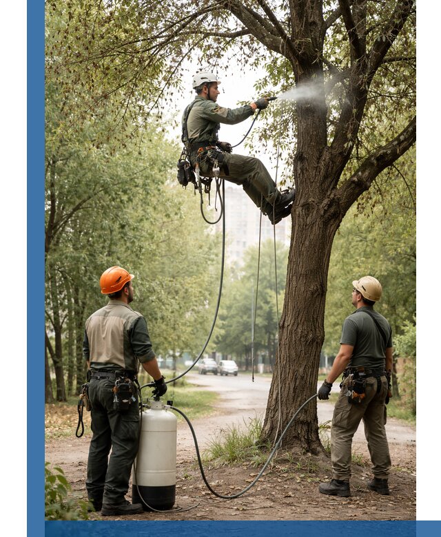 Обработка деревьев от вредителей в Пугачёве профессиональная защита