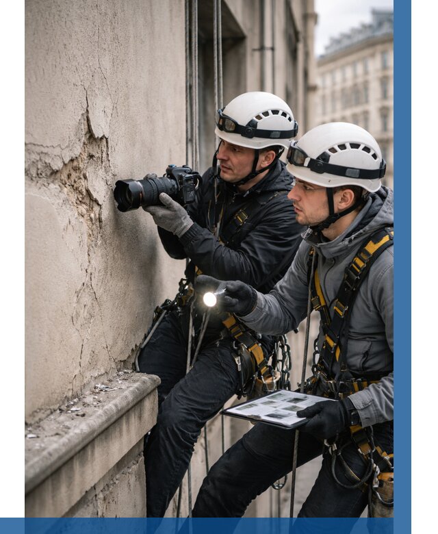 Фотофиксация дефектов фасада в Пугачёве от 4572 р. | ВЫСОТНИК-Пгч