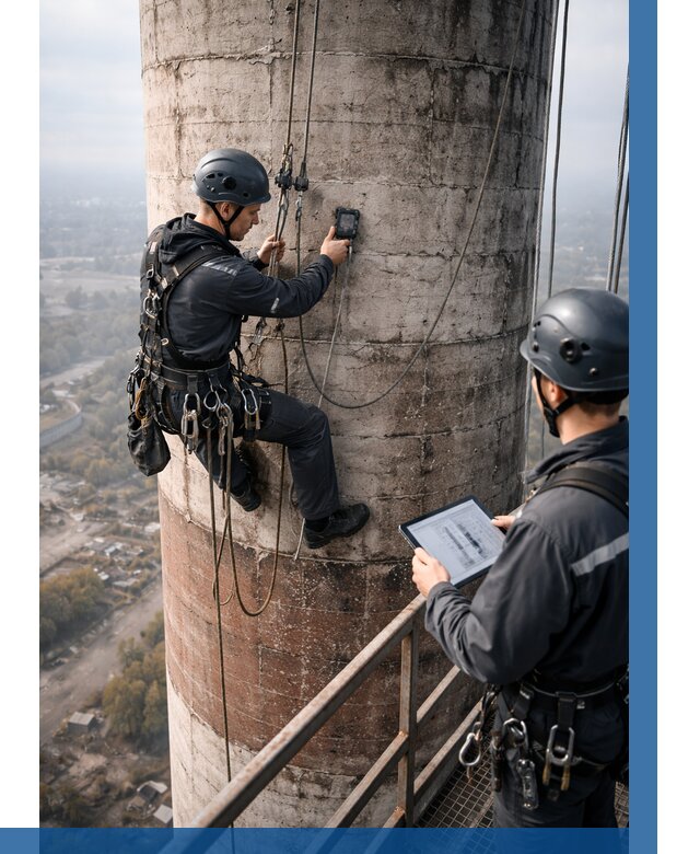 Обследование дымовой трубы в Пугачёве от 8128 р. | ВЫСОТНИК-Пгч