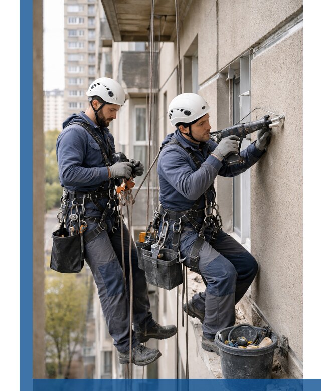 Промышленные альпинисты высотные работы и монтаж в Пугачёве